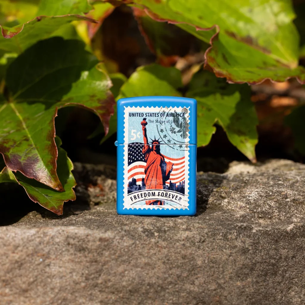zippo 46842 statue of liberty blue — صورة 3